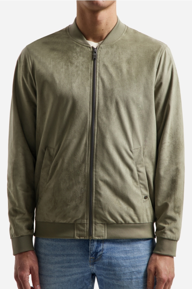 NO-EXCESS groene heren jas | Kleurstaal