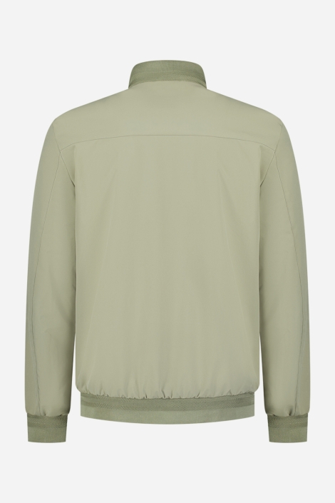 NO-EXCESS groene heren jas | Achteraanzicht