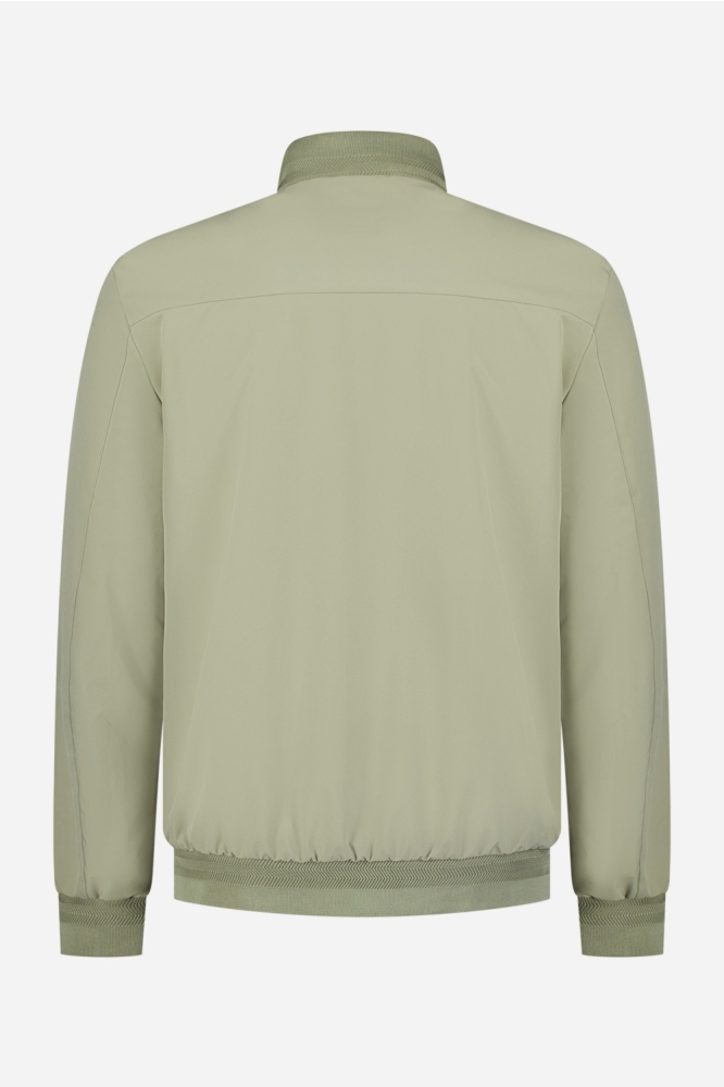 NO-EXCESS groene heren jas | Achteraanzicht