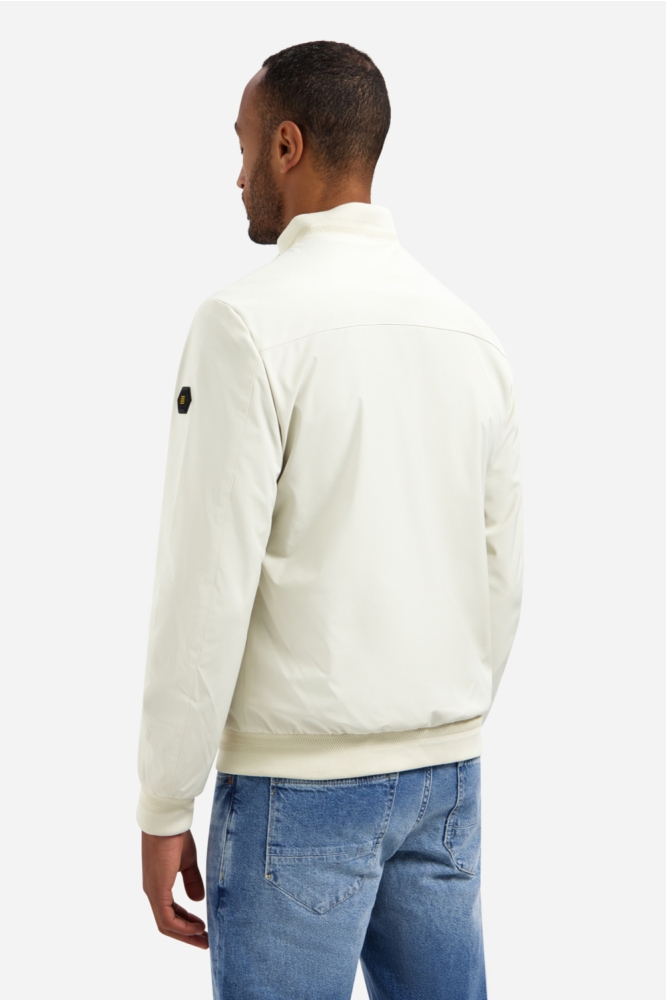 NO-EXCESS beige heren jas | Model achteraanzicht