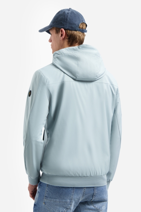 NO-EXCESS blauwe heren jas | Model achteraanzicht