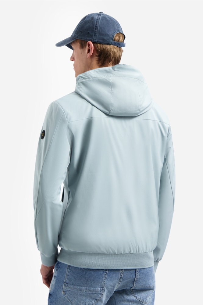 NO-EXCESS blauwe heren jas | Model achteraanzicht