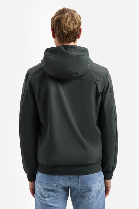 NO-EXCESS groene heren jas | Achteraanzicht