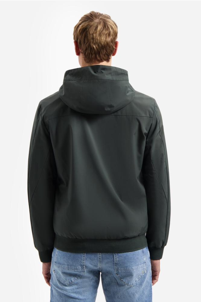 NO-EXCESS groene heren jas | Achteraanzicht