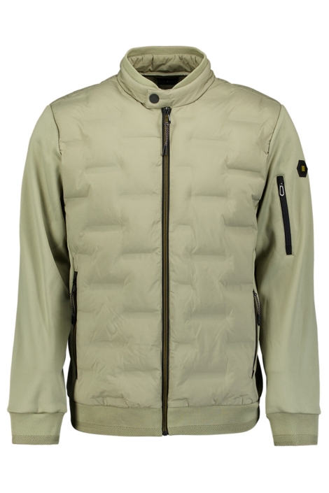 NO-EXCESS groene heren jas | Vooraanzicht