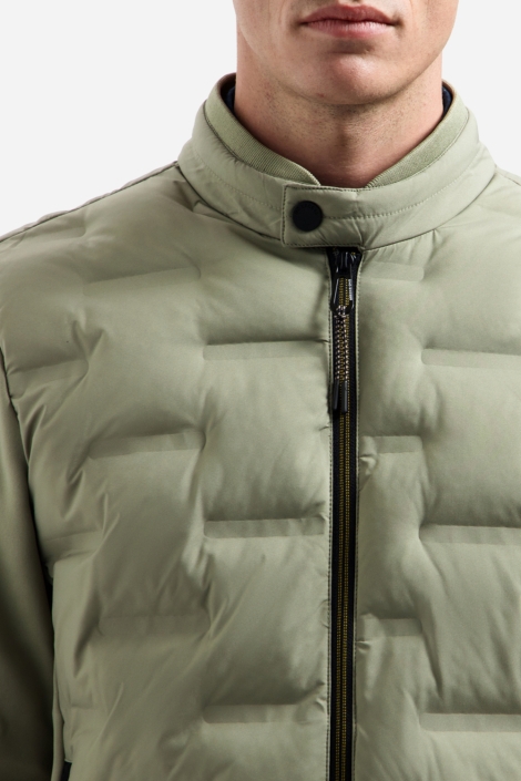 NO-EXCESS groene heren jas | Close up