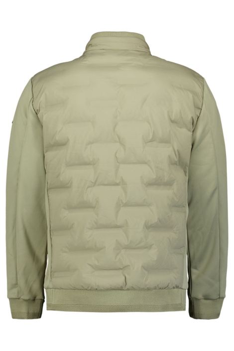 NO-EXCESS groene heren jas | Achteraanzicht