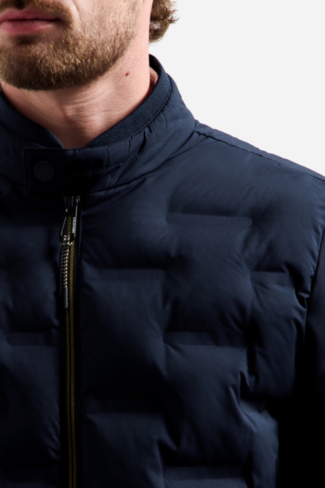 NO-EXCESS blauwe heren jas | Close up