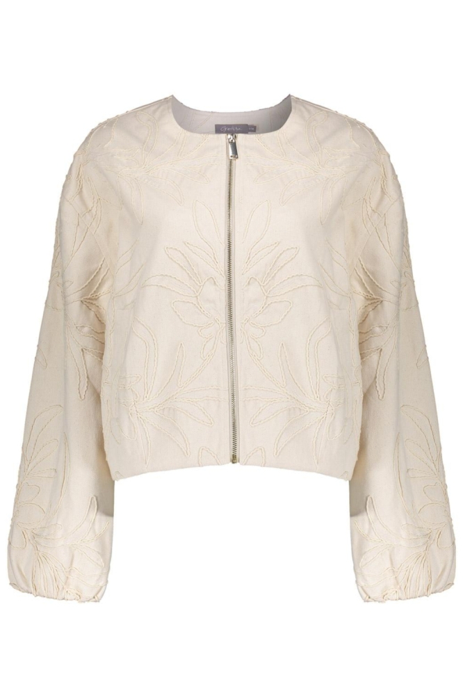 Geisha ecru dames jas | Vooraanzicht