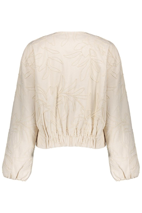 Geisha ecru dames jas | Achteraanzicht