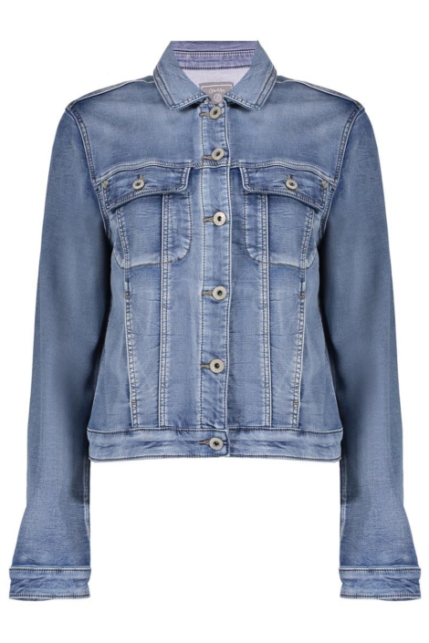 Geisha blauwe dames jas | Vooraanzicht