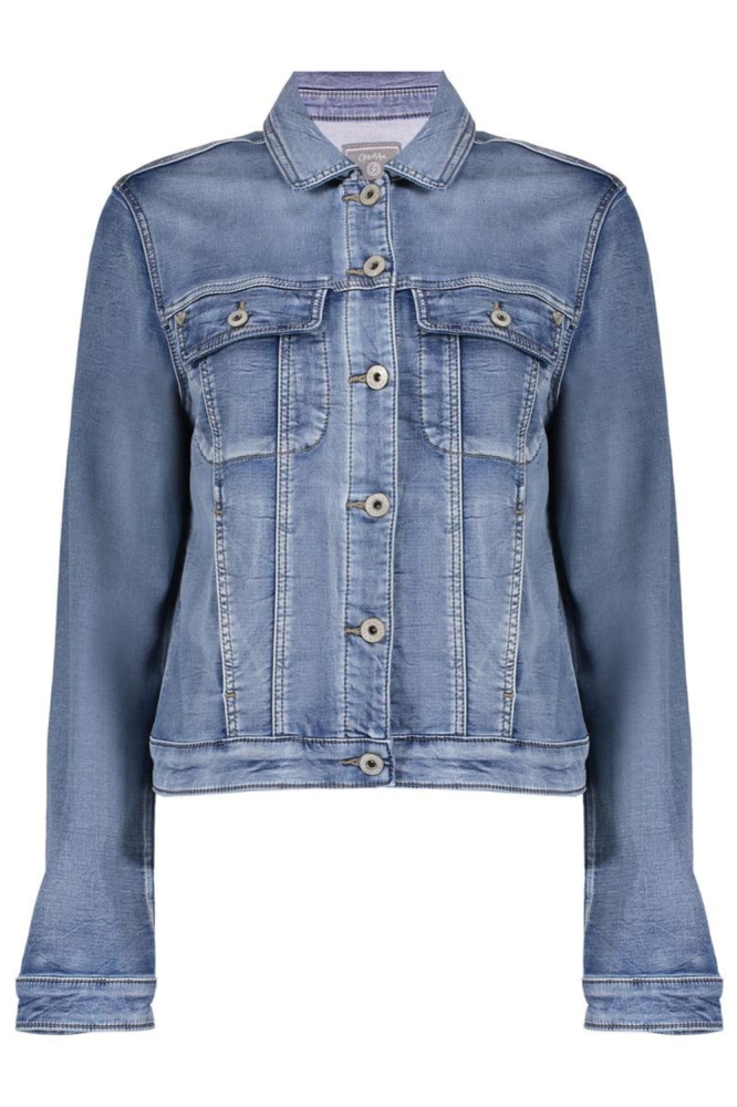 Geisha blauwe dames jas | Vooraanzicht