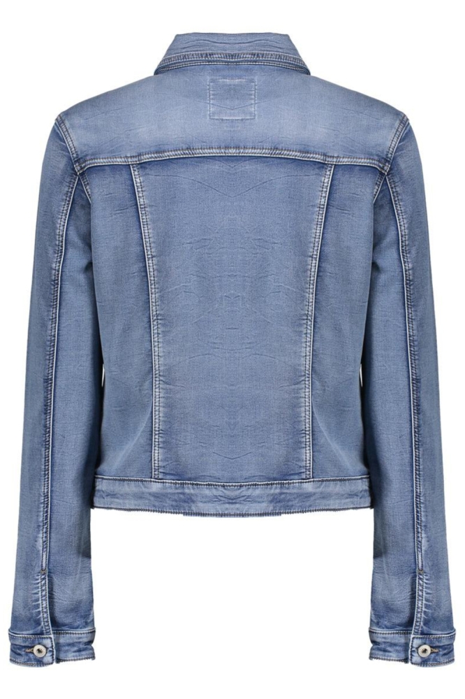 Geisha blauwe dames jas | Achteraanzicht