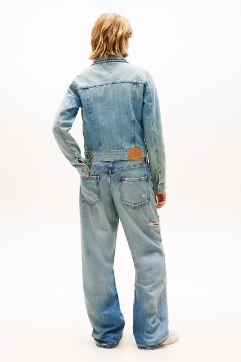 Tommy Jeans blauwe dames jas | Model