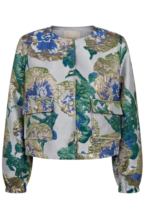 Freequent blauwe dames jas | Vooraanzicht