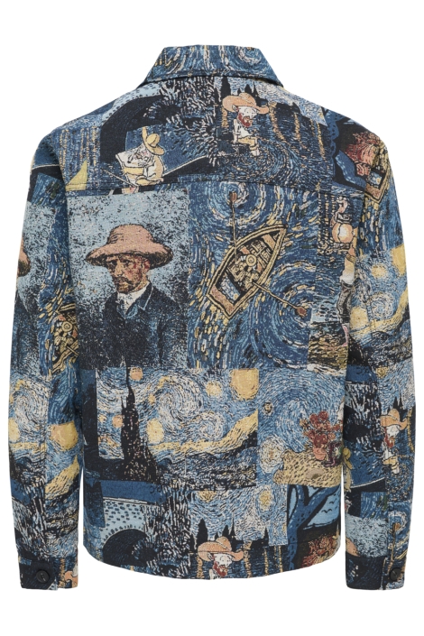 Only & Sons blauwe heren jas | Achteraanzicht