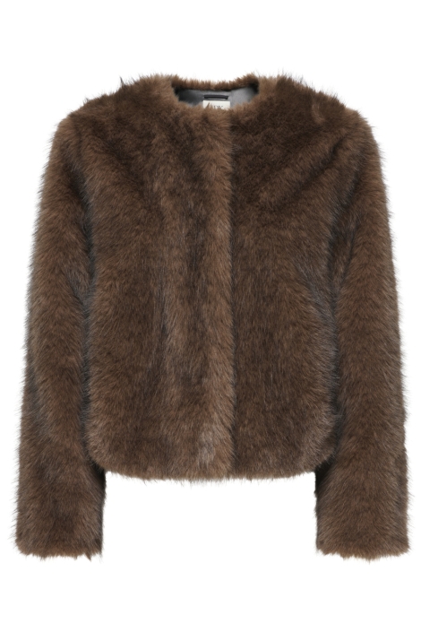 Jacqueline de Yong bruine dames jas | Vooraanzicht