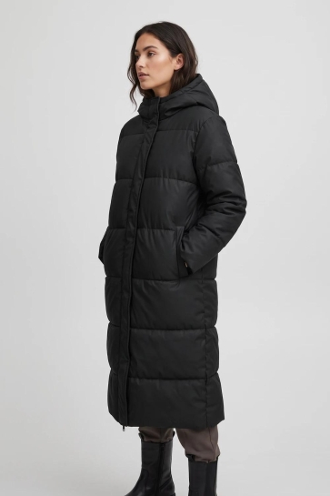 Jacqueline de Yong Jas JDYKAMMA WATER REP LONG PUFFER OTW 15367651 Black