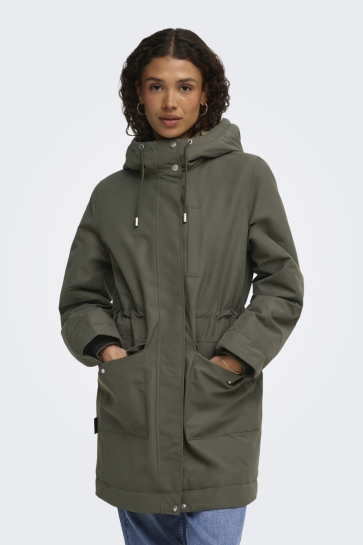Jacqueline de Yong Jas JDYVALENCIA PARKA COAT OTW SIJ NOOS 15376718 CHIMERA/FUR KELP