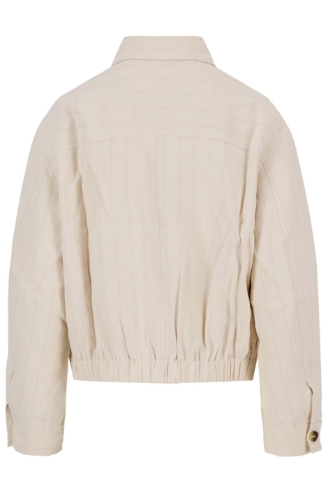 Zusss ecru dames blazer | Achteraanzicht