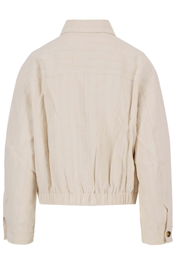 Zusss ecru dames blazer | Achteraanzicht