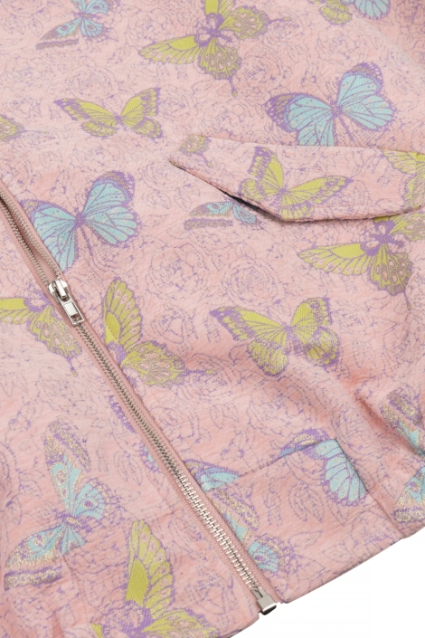 Studio Amaya roze dames jas | Close up