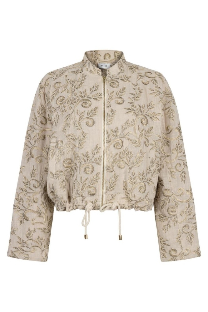 Aaiko ecru dames jas | Vooraanzicht