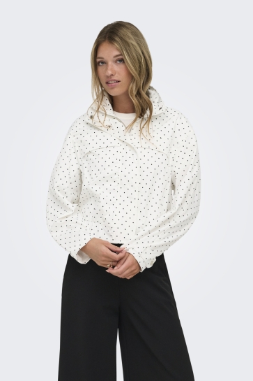 Jacqueline de Yong Jas JDYNAOMI L/S JACKET WVN EXP 15381452 Cloud Dancer/BLACK DOTS