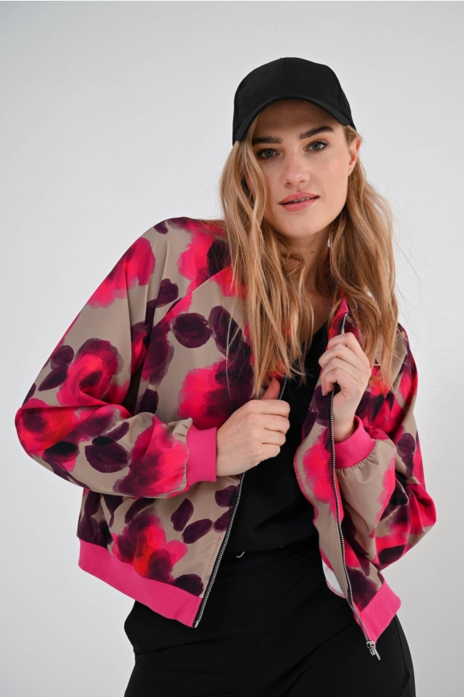 Maicazz multi color dames jas | Model vooraanzicht