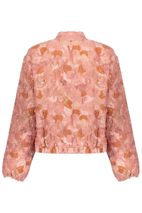 Geisha roze dames jas | Achteraanzicht