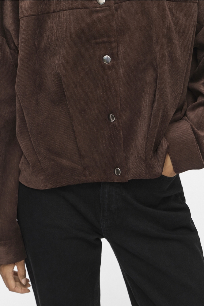 Vila bruine dames jas | Close up