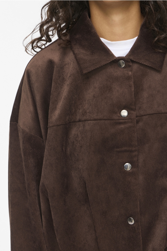 Vila bruine dames jas | Kleurstaal