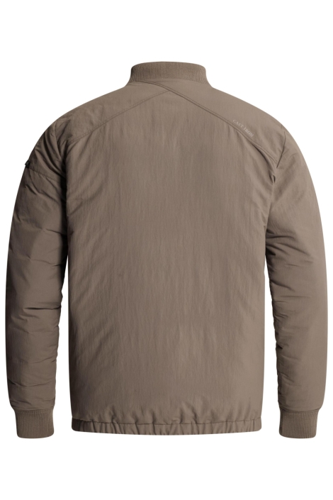 Cast Iron taupe heren jas | Achteraanzicht