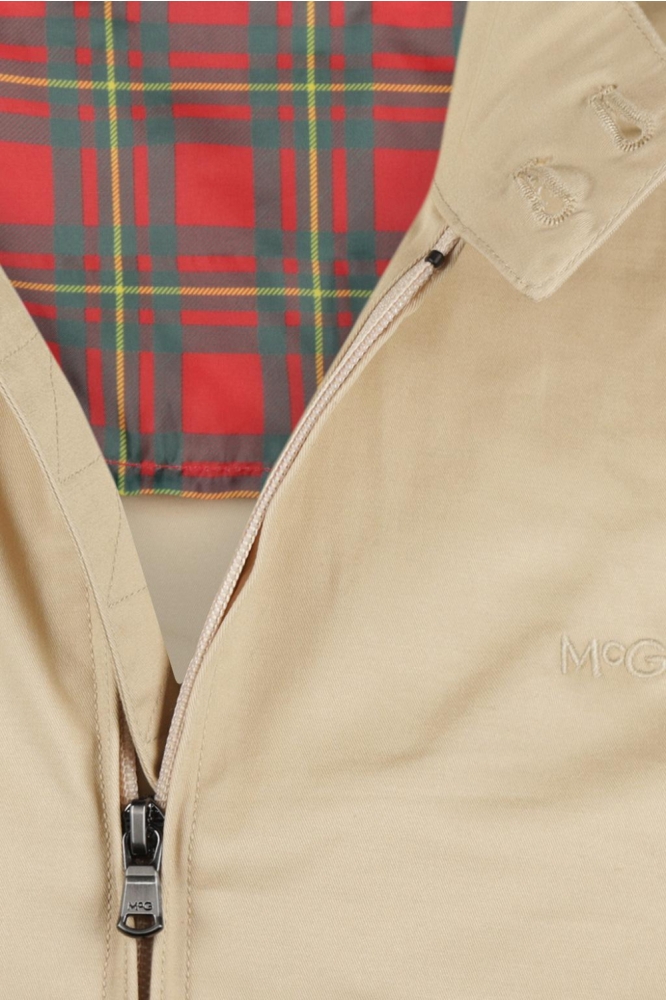 McGregor beige heren jas | Close up