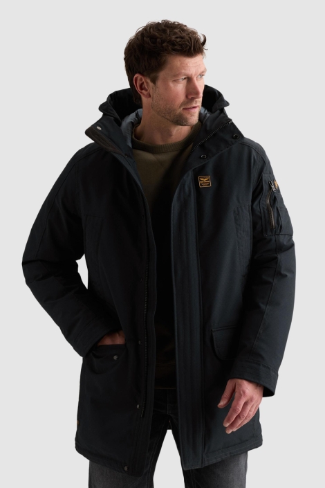 PME legend blauwe heren jas | Model vooraanzicht