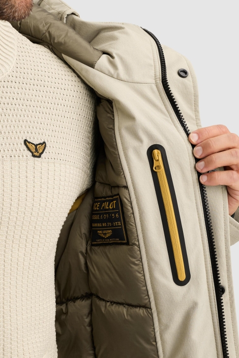 PME legend beige heren jas | Unique Selling Point