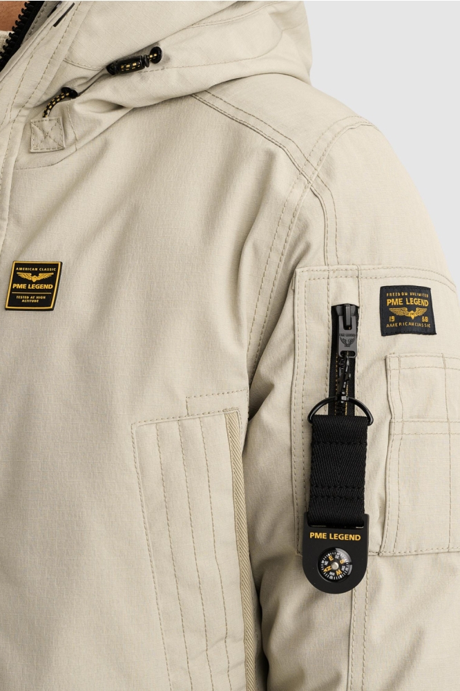 PME legend beige heren jas | Close up