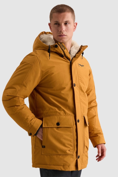 PME legend gele heren jas | Model vooraanzicht