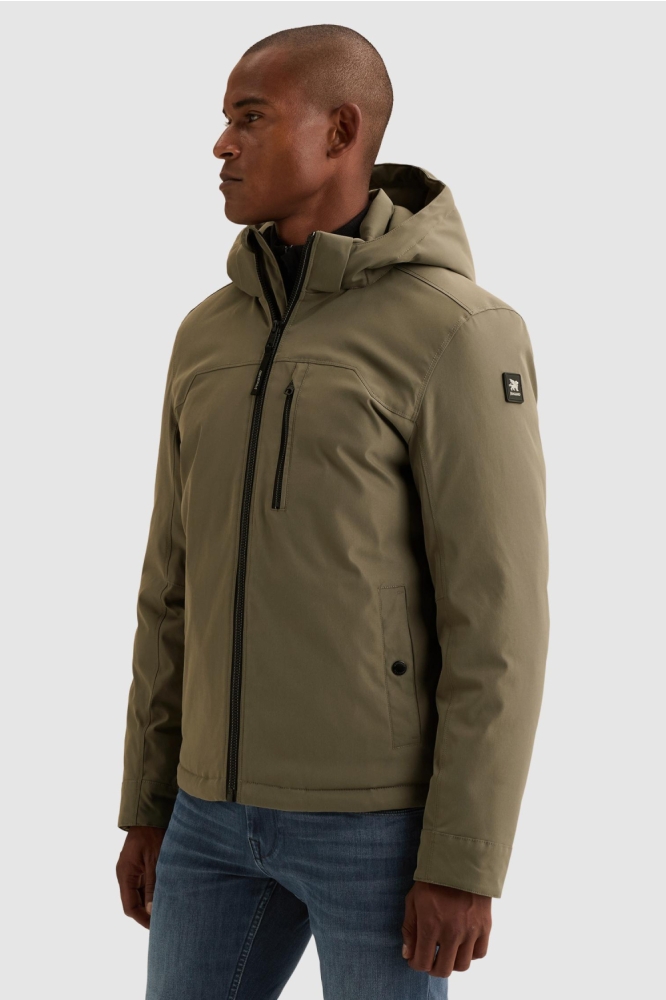 Vanguard groene heren jas | Model vooraanzicht