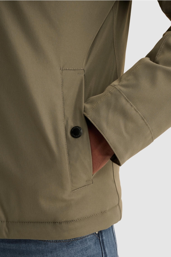 Vanguard groene heren jas | Close up