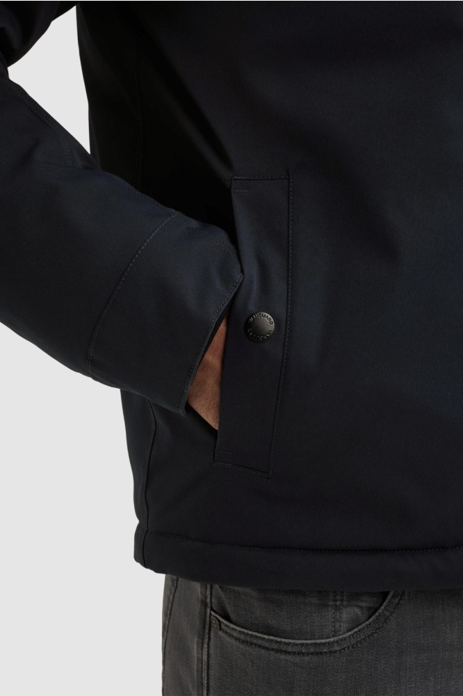Vanguard blauwe heren jas | Close up