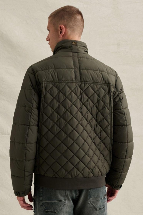 PME legend groene heren jas | Model achteraanzicht