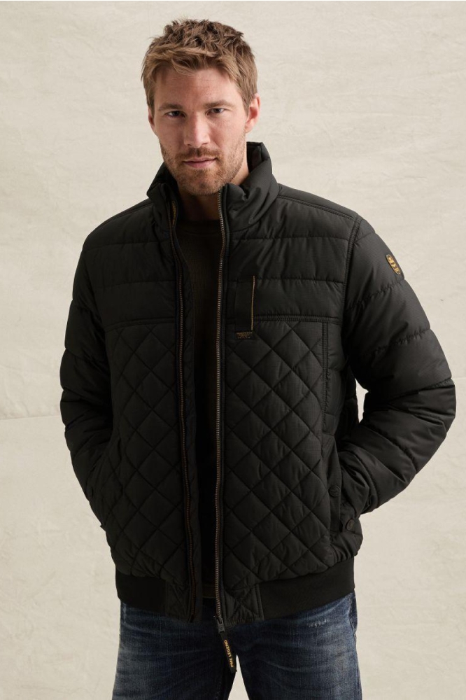 PME legend zwarte heren jas | Model vooraanzicht