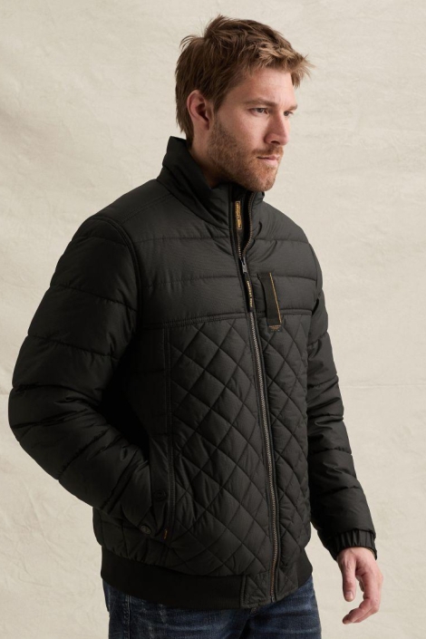 PME legend zwarte heren jas | Model vooraanzicht