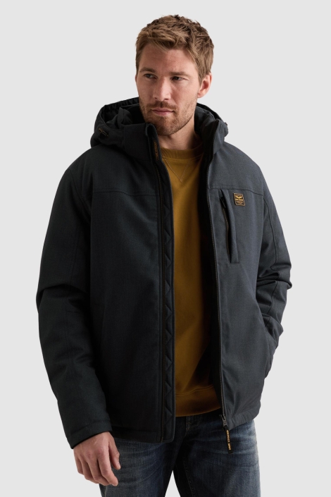 PME legend blauwe heren jas | Model vooraanzicht