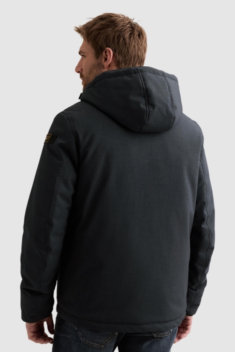 PME legend blauwe heren jas | Model achteraanzicht