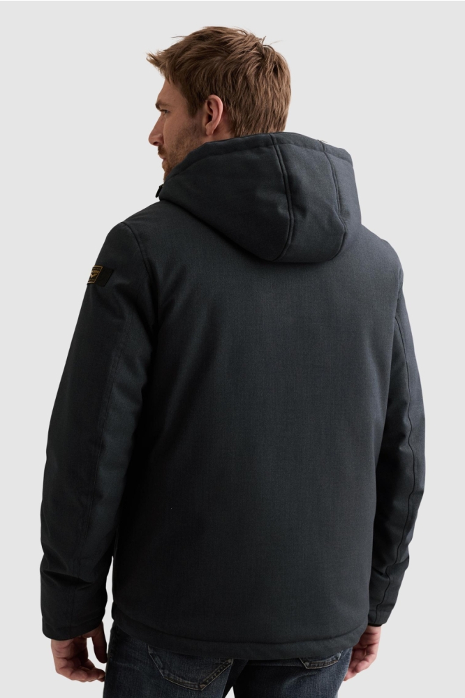 PME legend blauwe heren jas | Model achteraanzicht