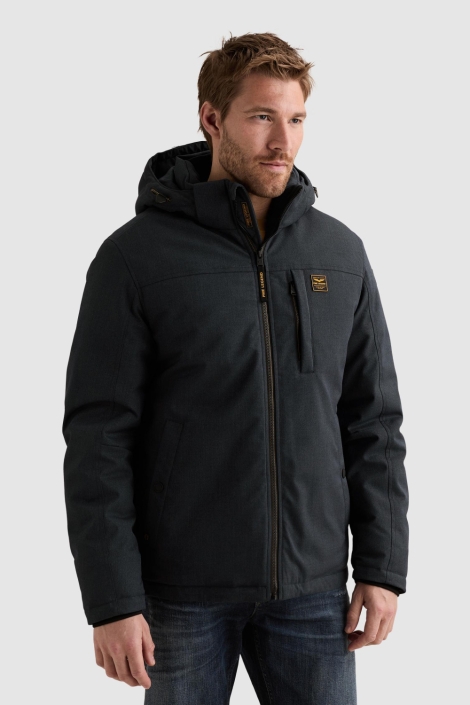 PME legend blauwe heren jas | Model vooraanzicht