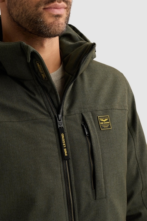 PME legend groene heren jas | Close up
