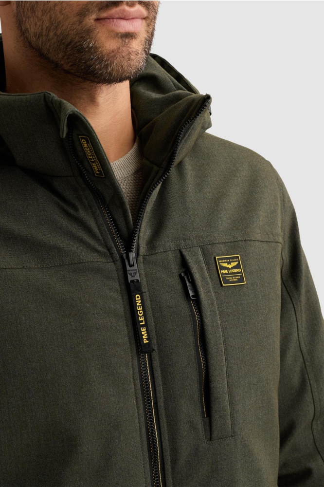 PME legend groene heren jas | Close up